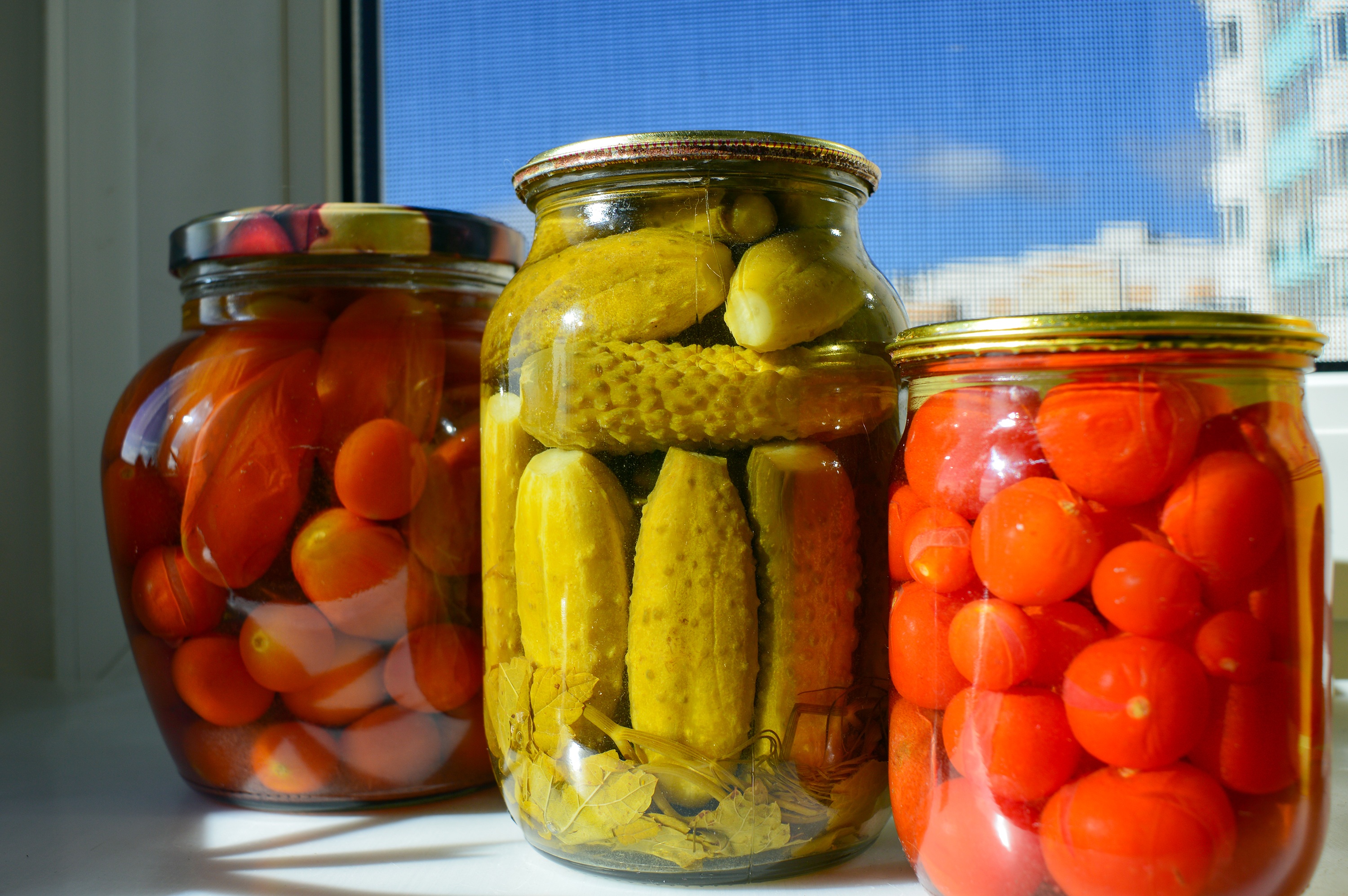 colorful pickled vegetables