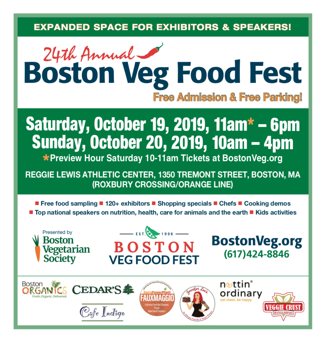 Boston Veg Food Fest 2019 subway ad