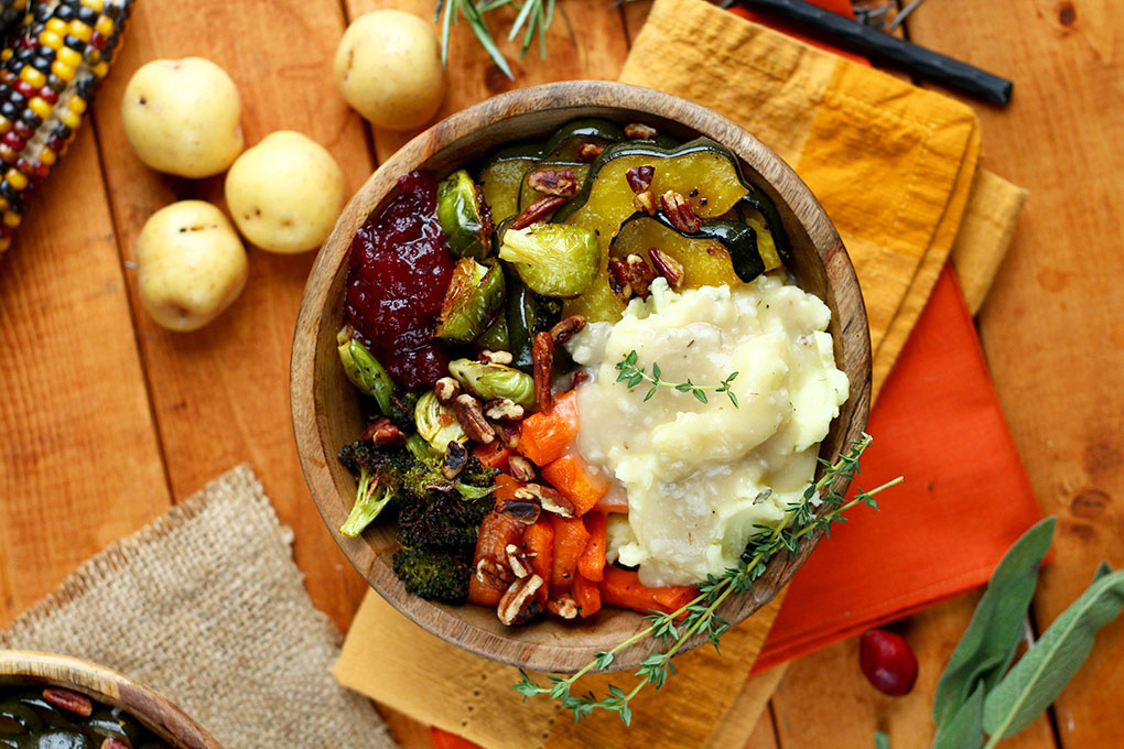A vegan meal from Red Lentil restaurant