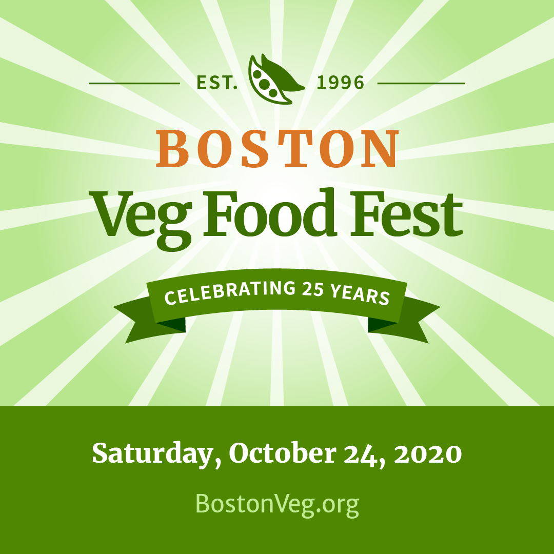 Boston Veg Food Fest, October 24, 2020, virtual vegan marketplace and more - BostonVeg.org