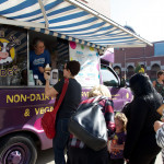 Vegan frozen desserts truck outside Boston Veg Food Festival 2012