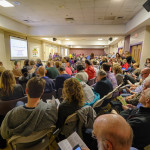 full crowd at a speaker event at Boston Veg Food Fest 2015