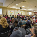 full crowd at a speaker event at Boston Veg Food Fest 2015