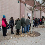 long line of people waiting to enter Boston Veg Food Fest 2015