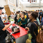 Boston Veg Food Fest 2016 vendor making veggie smoothie