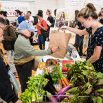 Boston Veg Food Fest 2017 vendor with fresh-picked veggies from a farm