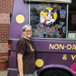 frozen desserts truck outside Boston Veg Food Fest 2018