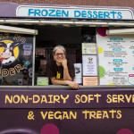 frozen desserts truck outside Boston Veg Food Fest 2018