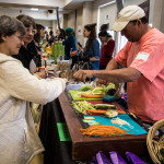 vendor at Boston Veg Food Fest 2018 with shredded veggies