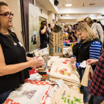 vendor at Boston Veg Food Fest 2018 with tote bags