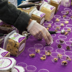 free samples from food vendor at Boston Veg Food Fest 2019