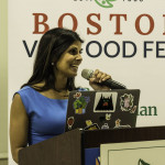 speaker at a podium for Food Fest