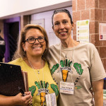 Two volunteers at Boston Veg Food Fest 2024